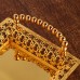 Gtzzot Golden Metal Tray for Domestic Purposes – Elegant and Durable Serving Tray for Every Occasion